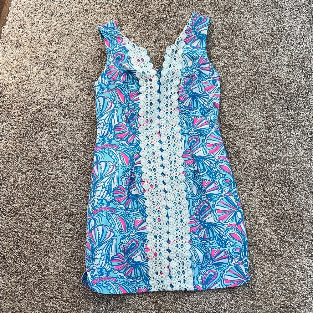 Lilly Pulitzer for Target dress with appliqué and back zipper